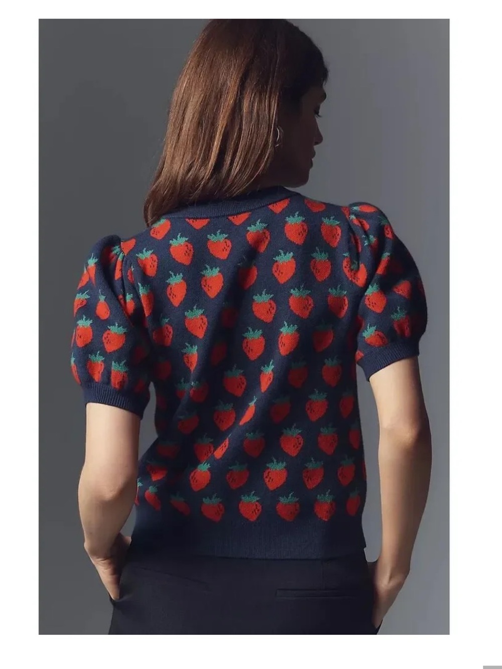 Maeve by Anthropologie strawberry sweater size M